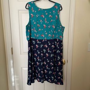 ModCloth Fervour Mixed Pattern Dress 2x